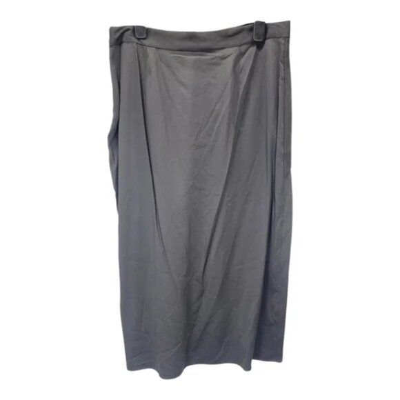 Reiss Zaria Asymmetric Midi-Skirt Black Size US 12 New with Tags - Picture 2 of 4